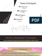 Seminar Manajemen Pemasaran 1