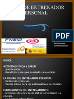 Curso de Entrenador Personal: Raúl Sánchez Gorka Mutuberria