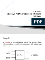 CS 8351 Digital Principles and System Design: Decoders
