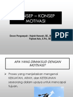 Konsep Motivasi