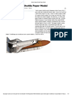 Atlantis Space Shuttle Paper Model