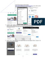 1.1 Langkah Pemanfaatan Microsoft Teams Dengan Android