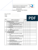 Daftar Tilik Gaun Steril