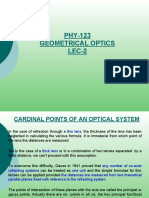 PHY-123 Geometrical Optics LEC-2