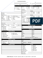 New Construction Spec Sheet Free PDF Template Download