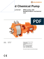 Standard Chemical Pump: Original Operating Manual NP-B Series With MUNSCH-REA-F Mechanical Seal