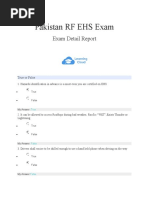 Pakistan RF EHS Exam