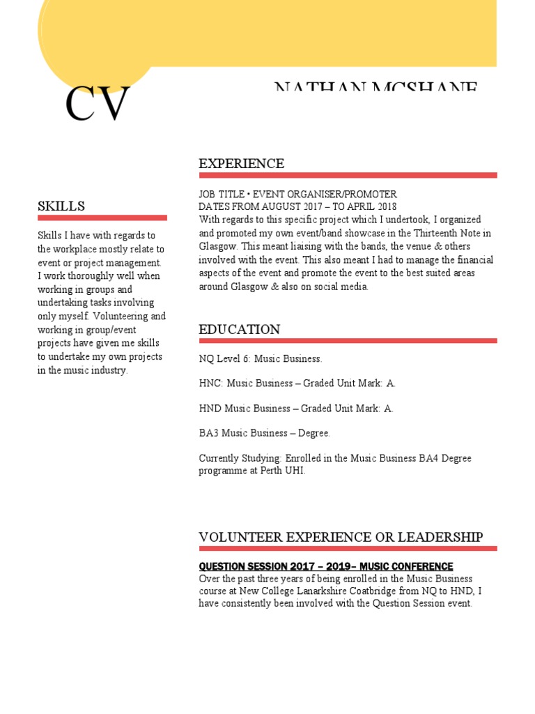 Nathan CV 2021 | PDF | Communication | Business