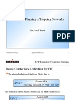 Frequency Planning of Hopping Networks: Fractional Reuse