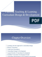 Planning Teaching & Learning: Curriculum Design and Development