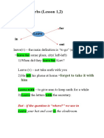 Phrasal Verbs (Lesson 1,2) : With For Leave in Out