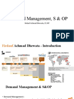 Demand Management, S & OP: Firdauf Achmad Dhewata, ST, MT