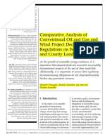 Comparative Analysis of Conventional Oil and Gas and Wind Project Decommissioning Regulations