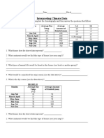 Climatograph Biomes Worksheet 1