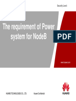The Requirement of Power System for NodeB