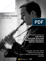 My Sophomore Recital Poster