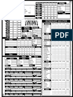 Anima Character Sheet PDF - Fantasy Flight Games