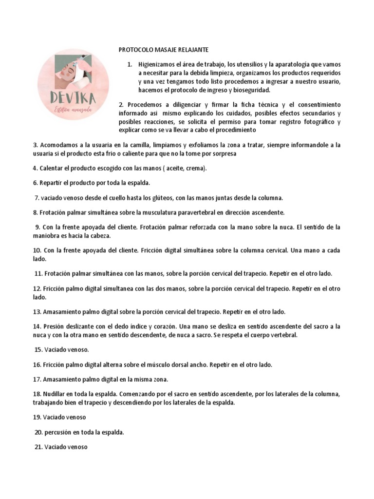 Tecnicas de Spa 1 | PDF | Pie | Masaje