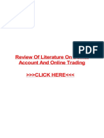 Review of Literature On Demat Account and Online Trading