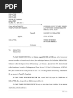 Motion To Vacate Default - REDACTED