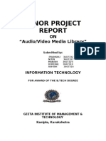Minor Project: ON "Audio/Video Media Library"
