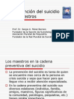 La Prevención Del Suicidio y Los Maestros