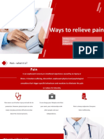 Ways To Relieve Pain: Marlena Gębuś Grupa 1 Pielęgniarstwo UJD Rok II Semestr III