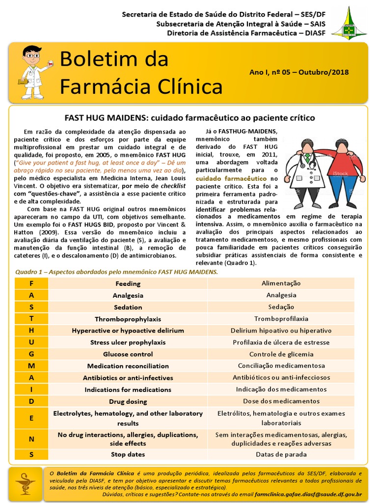 Cuidado Farmacêutico: FAST HUG MAIDENS | PDF | Farmacêutico | Farmácia
