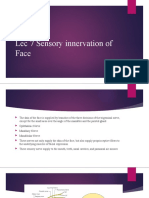 Lec 7 Sensory Innervation of Face