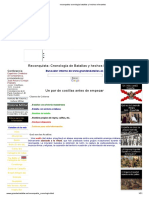 Reconquista Cronologia Batallas y Hechos Relevantes