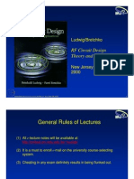 RF Circuit Design Theory and Applications: Ludwig/Bretchko