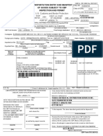 U.S. Customs and Border Protection: Transportation Entry and Manifest Inspection and Permit of Goods Subject To CBP