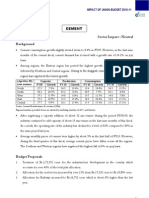 Sector Impact - Neutral Background: Cement