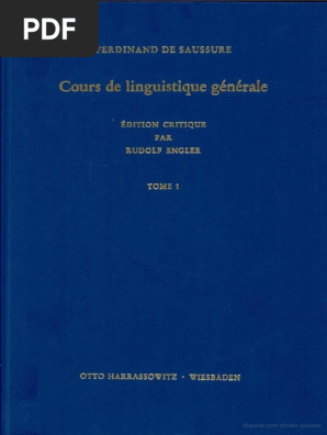 cours de linguistique générale Cours de linguistique générale | Payot