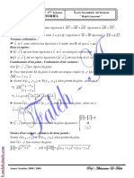 Série d'Exercices Math - Calcul Vectoriel - 2ème Science (2008-2009) Mr Abdessatar El Faleh