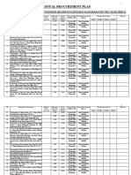 Annual Procurement Plan 2020-21.