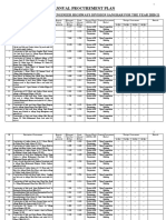 Annual Procurement Plan for Highways Division