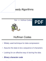 Greedy Algorithms: Part - 4: Huffman Coding
