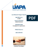 Tarea III Psicología de la Organización Luis Vargas 17-0057.2