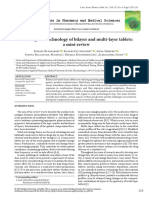 6 Challenges in Technology of Bilayer and Multi-Layer Tablets - A Mini-Review