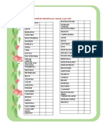 Lista de Compras Semana - Mês