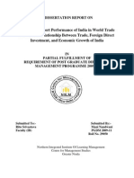 A Study of Export Performance of India in World Trade and Causal Relationship Between Trade, Foreign Direct Investment, and Economic Growth of India