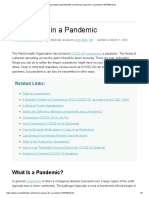 What to Do in a Pandemic