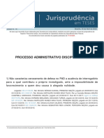 Jurisprudencia em Teses 147 - Processo Administrativo Disciplinar - VI