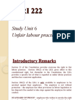 Unit 6 - Unfair Labour Practices