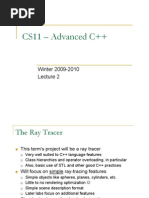 CS11 - Advanced C++: Winter 2009-2010