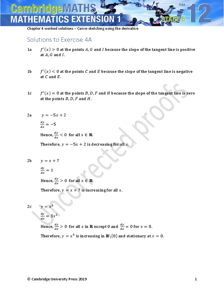Chapter 4 Worked Solutions | PDF | Zero Of A Function | Function ...