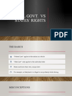 States Rights Vs Federal Govt