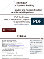 Lecture 1 Overview and Numeric Solution of Differential Equations