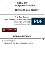 Lecture 22 Small Signal Stability